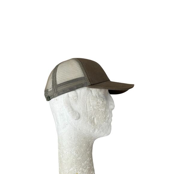 Prana Green Khaki Trucker Mesh Snapback Hat Cap - Picture 5 of 7